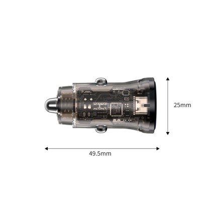TECH-PROTECT CC01 2-PORT CAR CHARGER PD30W/QC3.0 BLACK