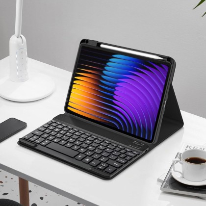 Калъф с блутут клавиатура за Xiaomi Pad 7 / 7 Pro от Tech-Protect SC Pen - Черен