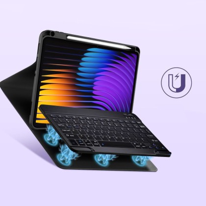 Калъф с блутут клавиатура за Xiaomi Pad 7 / 7 Pro от Tech-Protect SC Pen - Черен