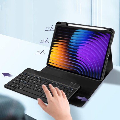Калъф с блутут клавиатура за Xiaomi Pad 7 / 7 Pro от Tech-Protect SC Pen - Черен