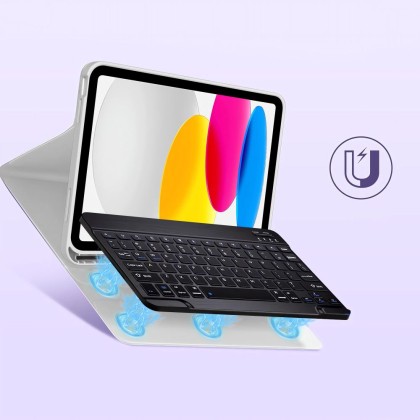 Калъф с блутут клавиатура за iPad 10.9” 10 / 2022 / 11” 11 / 2025 от Tech-Protect SC Pen - Сив