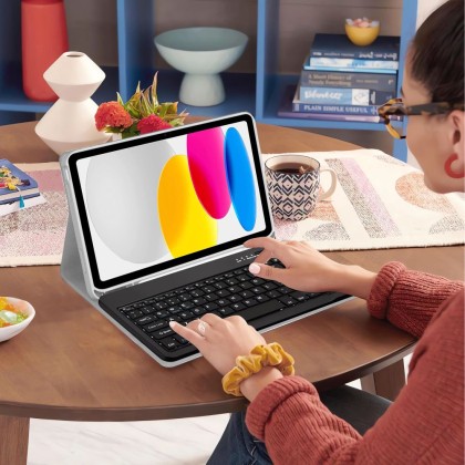 Калъф с блутут клавиатура за iPad 10.9” 10 / 2022 / 11” 11 / 2025 от Tech-Protect SC Pen - Сив