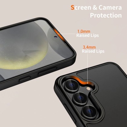 Твърд кейс за Samsung Galaxy S25 Edge от Tech-Protect MagMat - Matte Black