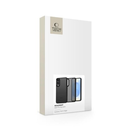 Твърд кейс за Samsung Galaxy S25 Edge от Tech-Protect MagMat - Matte Black