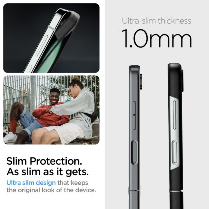 Тънък кейс за Samsung Z Flip 5 от Spigen Airskin Pro - Черен