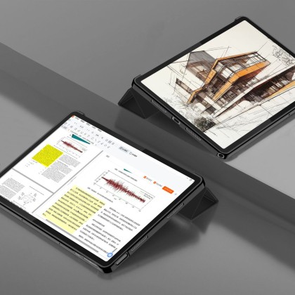Кожен тефтер за Lenovo Tab K11Plus 11.5 TB-352 от Tech-Protect SmartCase - Черен