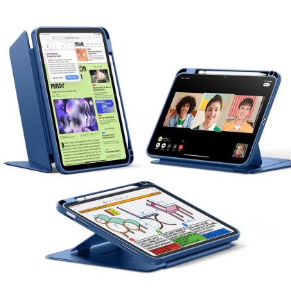 Силиконов тефтер за iPad 10 (10.9" 2022) / 11 (11” 2025) от ESR Flip Hybrid -  Navy Blue