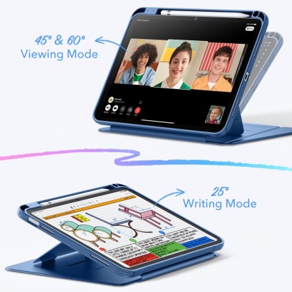 Силиконов тефтер за iPad 10 (10.9" 2022) / 11 (11” 2025) от ESR Flip Hybrid -  Navy Blue
