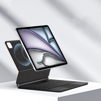 Магнитен калъф с клавиатура за iPad Pro 4/5/6 (12.9" 2020/2021/2022) / Air 1/2 (13" 2024-2025) от Tech Protect Smartcase Magnetic+ - Черен