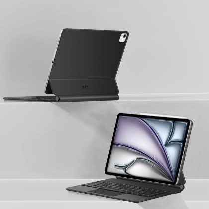 Магнитен калъф с клавиатура за iPad Pro 4/5/6 (12.9" 2020/2021/2022) / Air 1/2 (13" 2024-2025) от Tech Protect Smartcase Magnetic+ - Черен