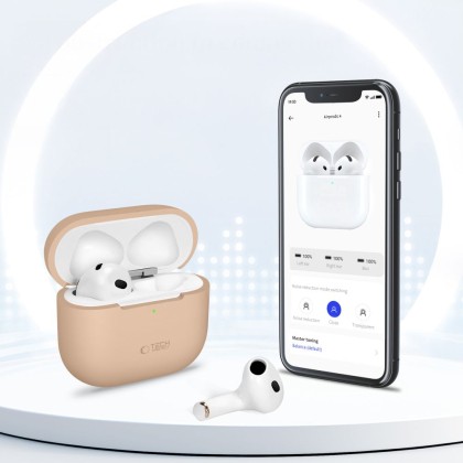 TECH-PROTECT SILICONE APPLE AIRPODS 4 BLACK