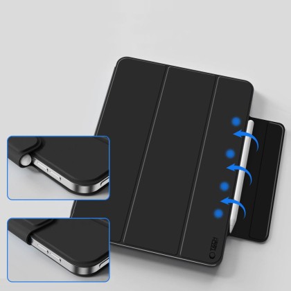 TECH-PROTECT SMARTCASE MAGNETIC IPAD AIR 13” 1 / 2 / 2024-2025 BLACK