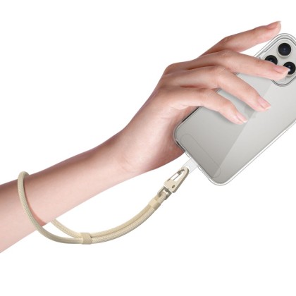 Универсален ремък за китка от Tech-Protect C8S Rope Wrist Strap - Taupe