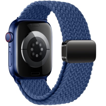 Найлонова каишка за Apple Watch 6 / 7 / 8 / 9 / 10 / SE (40/41/42 mm) от Tech-Protect Nylonmag - Montego Blue