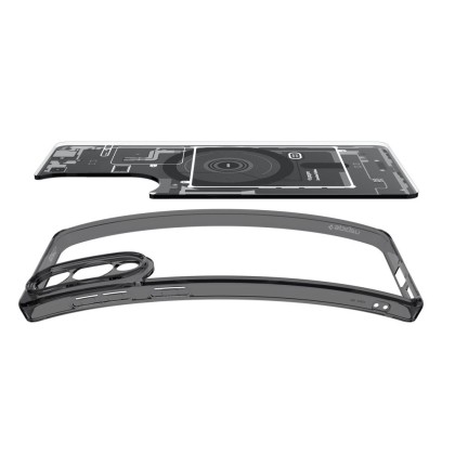 Удароустойчив кейс с MagSafe за Samsung Galaxy S25 Edge от Spigen Ultra Hybrid - Zero One Black