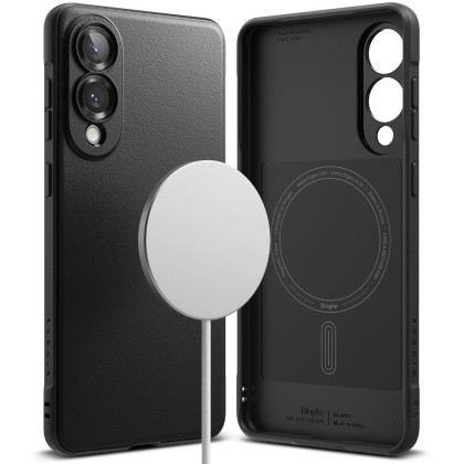 Удароустойчив кейс с MagSafe за Samsung Galaxy S25 Edge от Ringke Onyx Magnetic - Черен