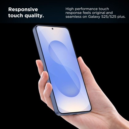 2 броя стъклени протектори за дисплей на Samsung Galaxy S25+ Plus от Tech Protect Quick Set+  - Прозрачни