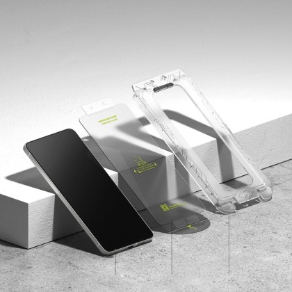 2 х Стъклен протектор за дисплей на Samsung Galaxy S25 Edge от Ringke Easy Slide 2-Pack - Прозрачен