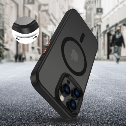 Хибриден кейс с MagSafe за iPhone 16 Pro Max от Tech Protect XT 3 Set - Matte Black