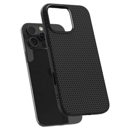 Тънък кейс с MagSafe за iPhone 16 Pro Max от Spigen Liquid Air "T" Mag - Черен
