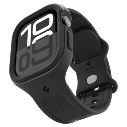 Каишка с кейс за Apple Watch 10 (42 мм) от Spigen Vault Pro - Черна