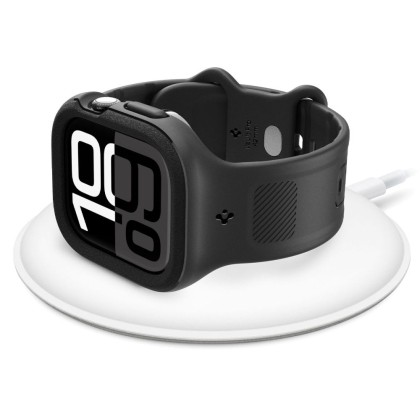 Каишка с кейс за Apple Watch 10 (42 мм) от Spigen Vault Pro - Черна