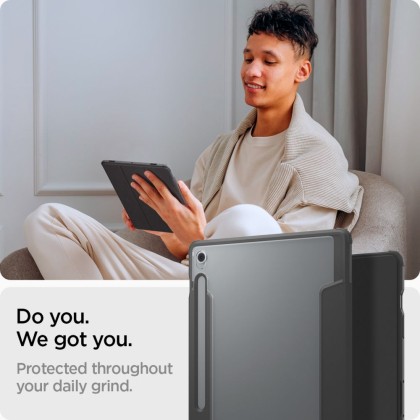Удароустойчив калъф за Samsung Galaxy Tab S10 FE+ Plus 13.1" от Spigen Ultra Hybrid Pro - Black
