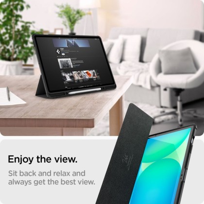 Удароустойчив калъф за Samsung Galaxy Tab S10 FE+ Plus 13.1" от Spigen Ultra Hybrid Pro - Black