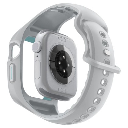 Каишка с кейс за Apple Watch 10 (46mm) от Spigen Liquid Air Pro - Grey