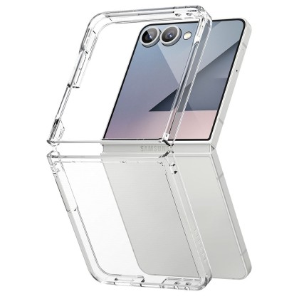 Удароустойчив твърд кейс за Samsung Galaxy Z Flip 7 от Ringke Fusion - Clear