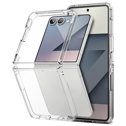 Удароустойчив твърд кейс за Samsung Galaxy Z Flip 7 от Ringke Fusion - Clear