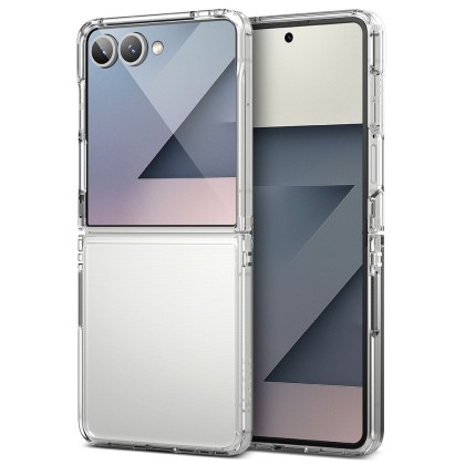 Удароустойчив твърд кейс за Samsung Galaxy Z Flip 7 от Ringke Fusion - Clear