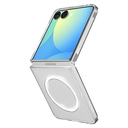 SPIGEN AIRSKIN MAG MAGSAFE GALAXY Z FLIP 7 CRYSTAL CLEAR/WHITE