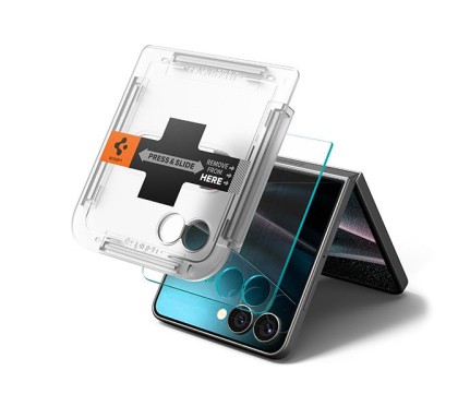SZKŁO HARTOWANE SPIGEN GLAS.TR ”EZ FIT” HD 2-PACK GALAXY Z FLIP 7 CLEAR