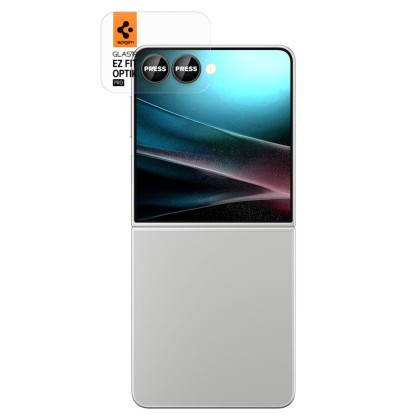 2 броя стъклени протектор за камера на Samsung Galaxy Z Flip 7 от Spigen Optik Pro Glas.TR.Ez Fit - Black