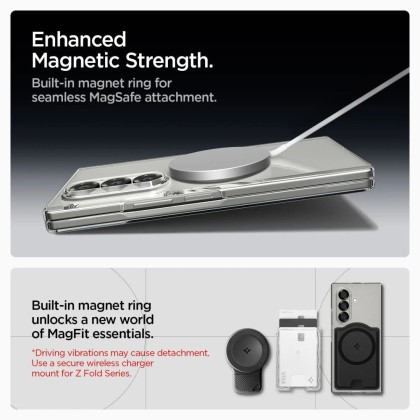 SPIGEN AIRSKIN MAG MAGSAFE GALAXY Z FOLD 7 CRYSTAL CLEAR/WHITE
