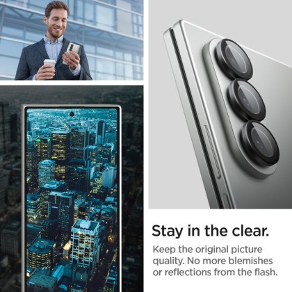 2 броя стъклени протектор за камера на Samsung Galaxy Z Fold 7 от Spigen Optik Pro Glas.TR.Ez Fit - Black