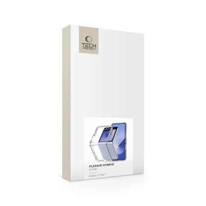 Хибриден кейс за Samsung Galaxy Z Flip 7 от Tech-Protect Flexair Hybrid - Clear
