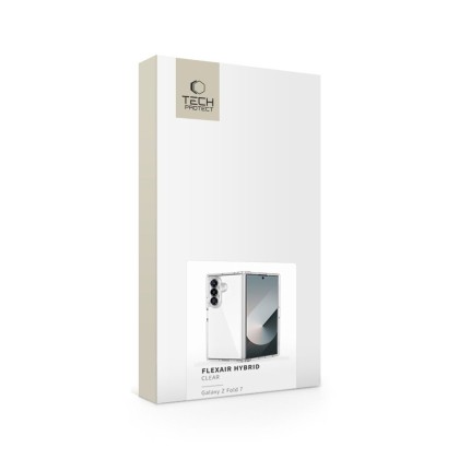 Хибриден кейс за Samsung Galaxy Z Fold 7 от Tech-Protect Flexair Hybrid - Clear