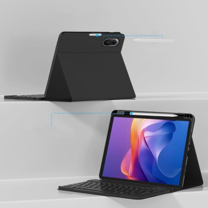 Калъф с блутут клавиатура за Xiaomi Redmi Pad 2 11.0" от Tech-Protect SC Pen - Black