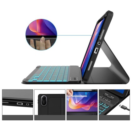 Калъф с блутут клавиатура за Xiaomi Redmi Pad 2 11.0" от Tech-Protect SC Pen - Black