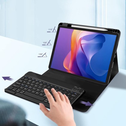 Калъф с блутут клавиатура за Xiaomi Redmi Pad 2 11.0" от Tech-Protect SC Pen - Black