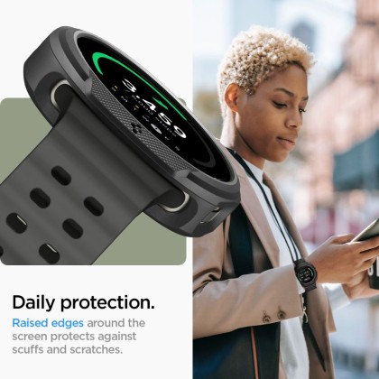 Удароустойчив калъф за Samsung Galaxy Watch 8 Classic (46mm) от Spigen Liquid Air - Matte Black