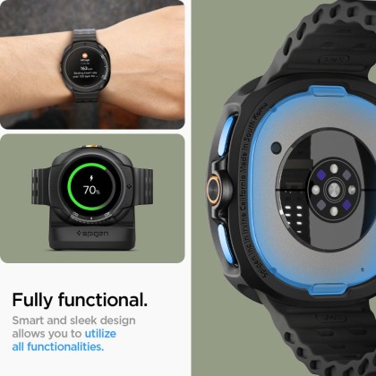 Удароустойчив калъф за Samsung Galaxy Watch 8 Classic (46mm) от Spigen Liquid Air - Matte Black