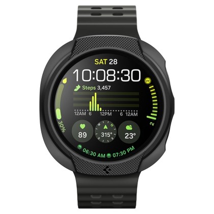 Удароустойчив калъф за Samsung Galaxy Watch 8 (44mm) от Spigen Liquid Air - Matte Black