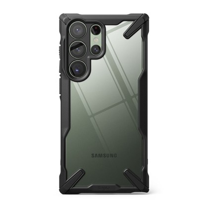 Удароустойчив твърд кейс за Samsung Galaxy S23 Ultra от Ringke Fusion X - Черен