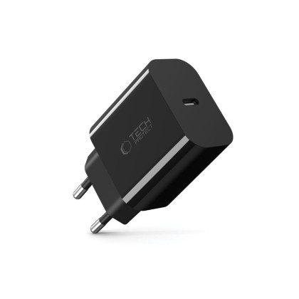 Универсално зарядно с USB-C и PD20W за IOS и Android от Tech-Protect NC20W - Black