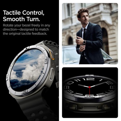 SPIGEN BEZEL TUNE PILOT SAMSUNG GALAXY WATCH 8 (44 MM) SILVER