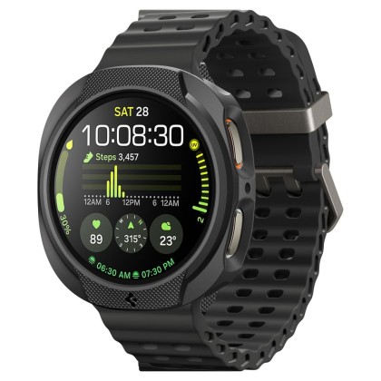 Удароустойчив калъф за Samsung Galaxy Watch 8 (40mm) от Spigen Liquid Air - Matte Black