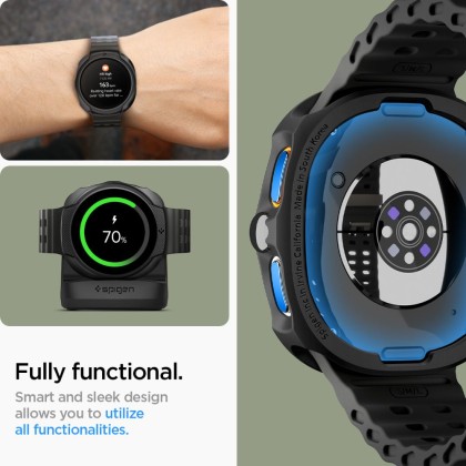 Удароустойчив калъф за Samsung Galaxy Watch 8 (40mm) от Spigen Liquid Air - Matte Black